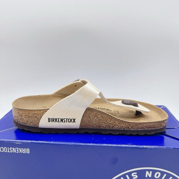Birkenstock Gizeh Birko-Flor Thong Sandal Graceful Pearl White EU 36 US 5- 5.5 R - Picture 10 of 14